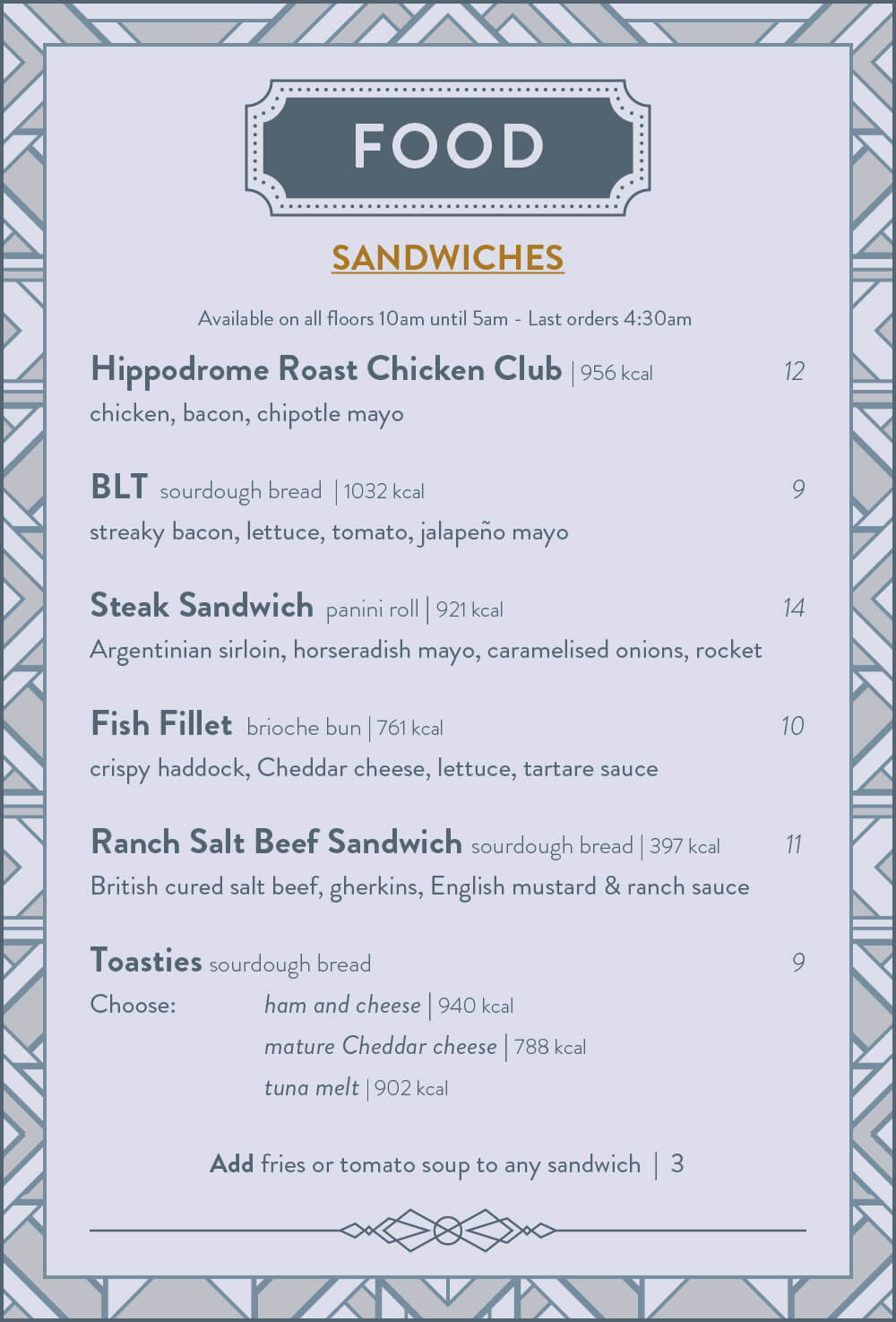 24 Hour Menu - Page 2